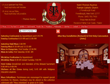 Tablet Screenshot of churchofsaintthomasaquinas.org